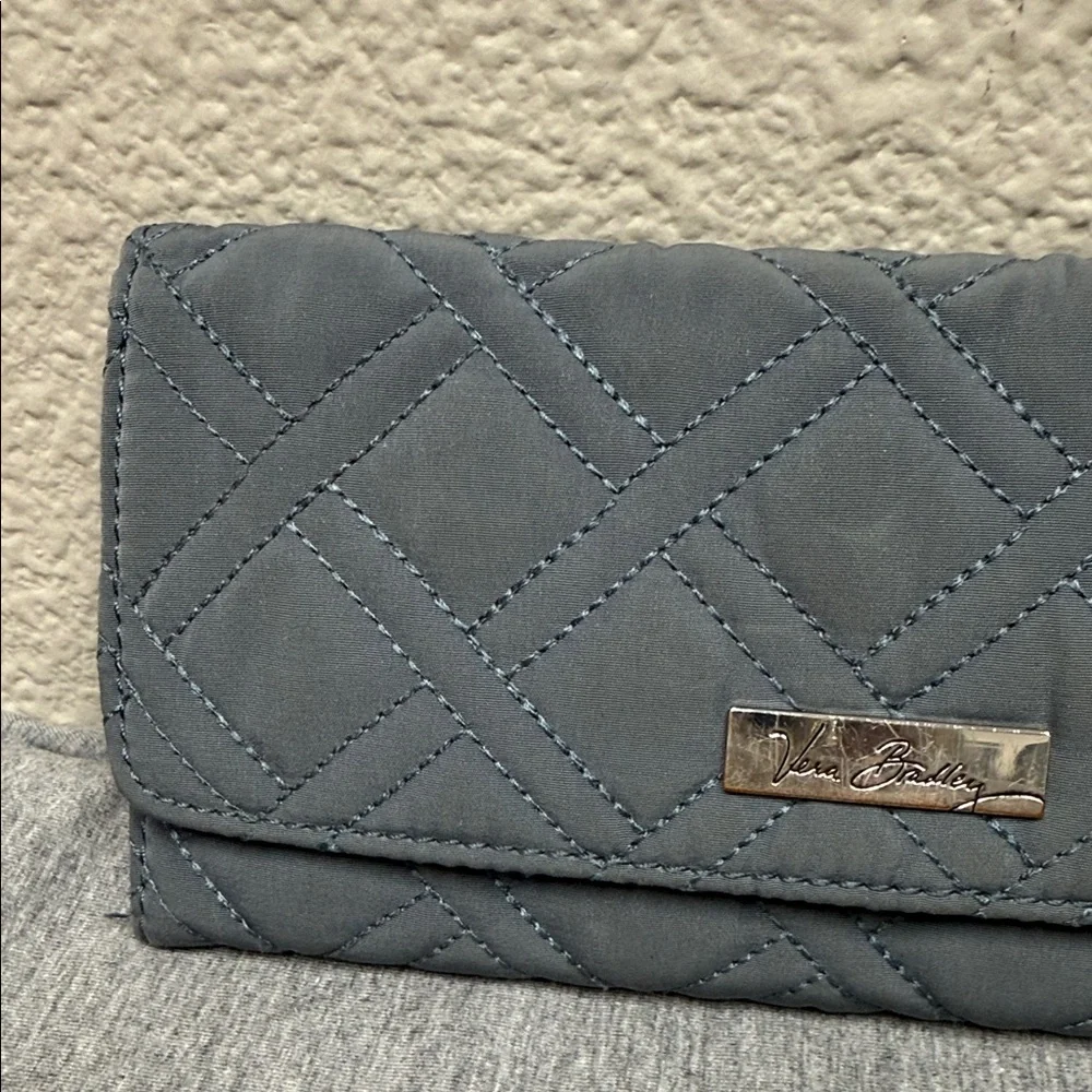 Vera Bradley Blue/Gray Quilted Wallet